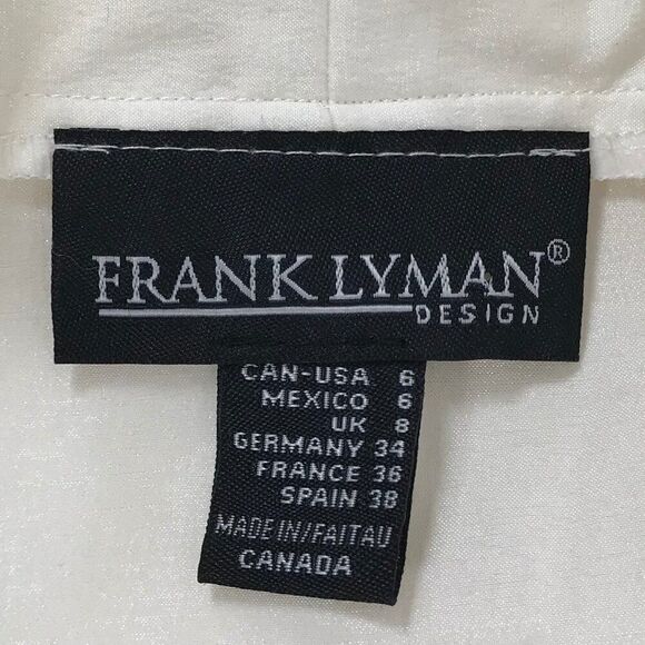 Vintage White Classy Coquette Sleeveless Cottagecore Midi Wrap Dress (NWT) / 6 - Picture 6 of 7